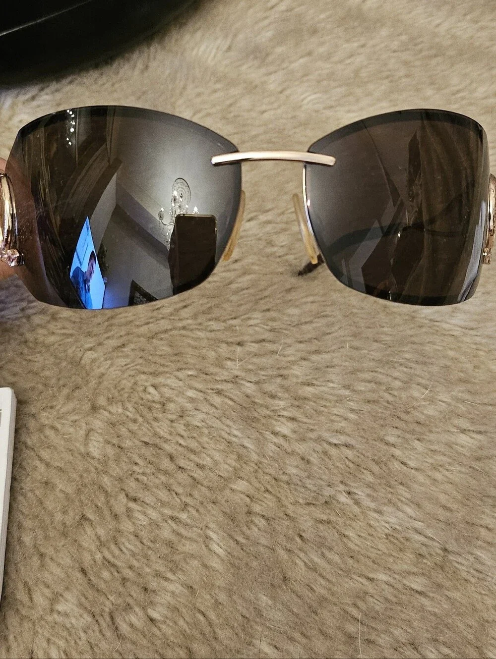 NEW Roberto Cavalli Cicno Serpent Sunglasses With Original Case, Literature Wipe